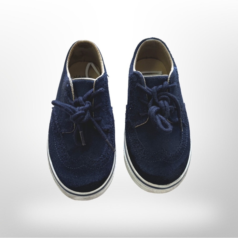 Janie and Jack navy blue dress sneakers, toddler boys size 10